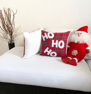 Ho Ho Ho Christmas Pillow Cover (Set of 2)
