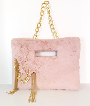 Princess Pea Fur Clutch